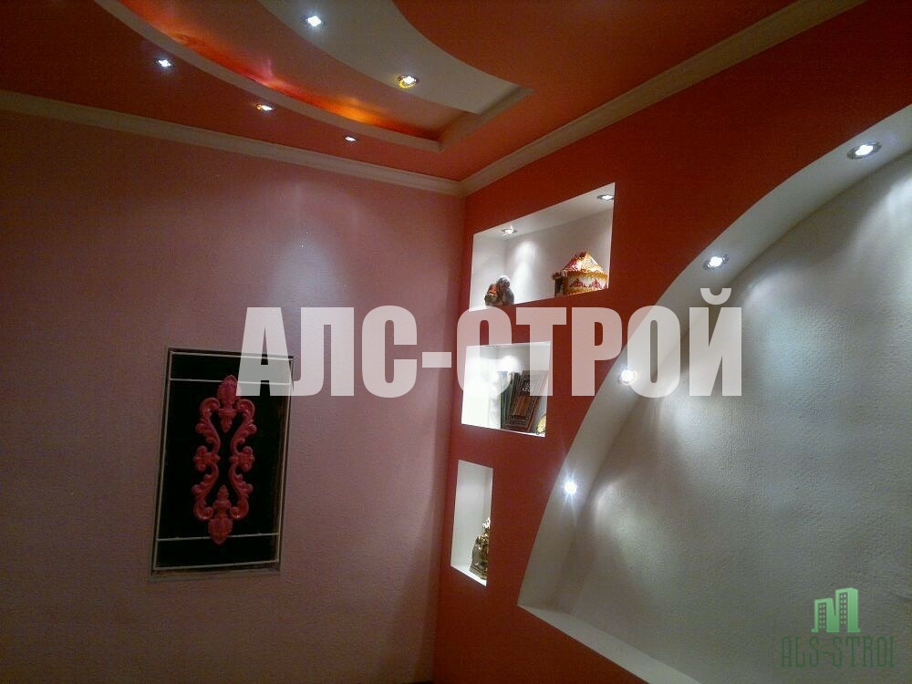 Ремонт квартир под ключ, потолки