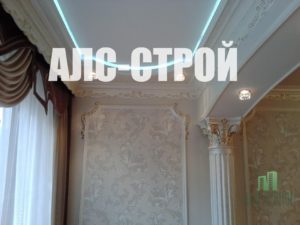 Ремонт квартир под ключ, потолки